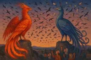 Scopri di più sull'articolo Storia del mito della fenice, dall’Anqa all’uccello di fuoco